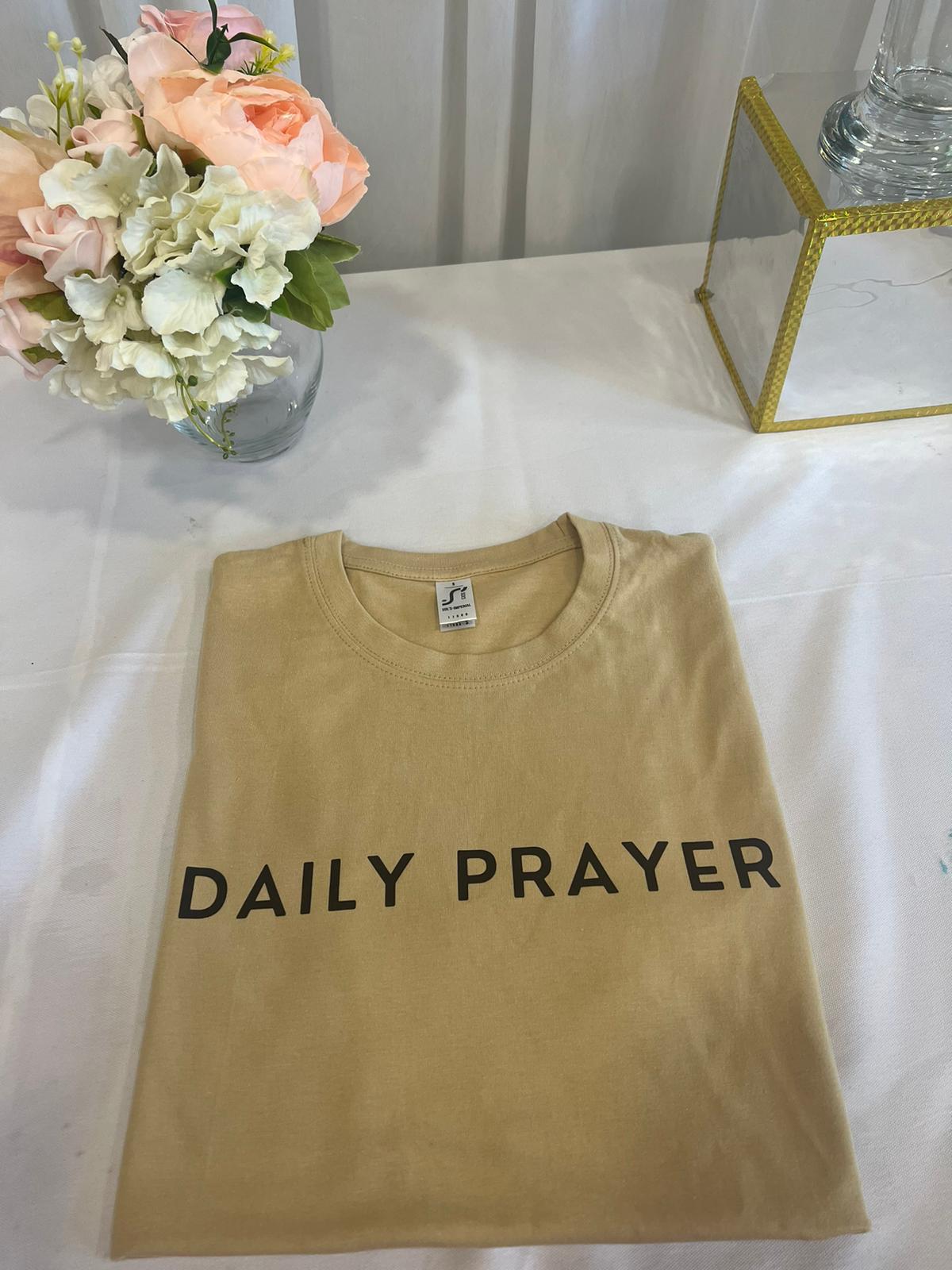 Daily Prayer T-Shirt Sand