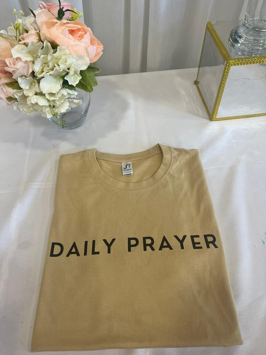 Daily Prayer T-Shirt Sand