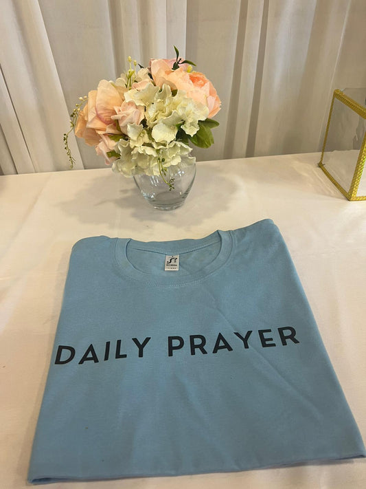 Daily Prayer T-Shirt Sky Blue